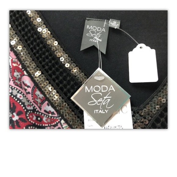 Moda Seta, Blouse, multicolor, long, new, SizeM.: - Picture 9 of 12